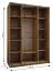 Kleiderschrank / Schiebetürenschrank | 2 Schiebetüren | 11 Fächer | 245,5 x 180 x 64 cm | 2 Kleiderstangen | 10 Einlegeböden | Farbe: Kaschmir | Soft-Close