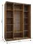 Kleiderschrank / Schiebetürenschrank | 2 Kleiderstangen | 245,5 x 180 x 64 cm | 11 Fächer | 10 Einlegeböden | 2 Schiebetüren | Farbe: Kaschmir | Soft-Close
