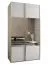 Kleiderschrank / Schiebetürenschrank | Farbe: Weiß | 245,5 x 140 x 64 cm | 2 Kleiderstangen | Soft-Close-Funktion | 6 Fächer | 2 Schiebetüren | Spiegel