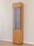 Vitrine Sienne 01 Türanschlag linksseitig, in Wildeiche geölt, 205 x 43 x 37 cm, 1 Tür, 5 Einlegeböden, 6 Fächer, Push-to-open System, Massivholz