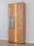 Vitrine Sienne 03 mit 2 Türen, 9 Einlegeböden, 11 Fächer, 205 x 84,5 x 37 cm, in Wildeiche gebürstet und geölt, Massivholz, inklusive LED-Beleuchtung