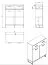 Garderobe Komplett - Set C Crina, 5-teilig, ein Schrank, ein Spiegel, eine Kommode, ein Schuhschrank mit Sitzkissen, eine Garderobe mit Spiegel, ABS-Kantenschutz