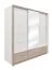 Schiebetürenschrank / Kleiderschrank Cerdanyola 08, Farbe: Eiche / Weiß - Abmessungen: 222 x 229 x 64 cm (H x B x T)