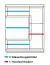 Vitrine "Postira" 07, Farbe: Walnuss / Schwarz, teilmassiv, Türanschlag Rechts - Abmessungen: 127 x 102 x 42 cm (H x B x T)