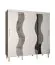 Kleiderschrank im stylischen Design Jotunheimen 225, Farbe: Weiß - Abmessungen: 208 x 200,5 x 62 cm (H x B x T)