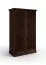 Kleiderschrank / Drehtürenschrank | aus massiv finnische Kiefer | natürliche Maserung | Farbe: Tabacco | klassisch und modern | Maße: 212,5 x 129 x 63 cm