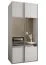 Kleiderschrank / Schiebetürenschrank | 6 Fächer | 2 Kleiderstangen | 2 Schiebetüren | Spiegel | Soft-Close | Farbe: Weiß | 245,5 x 120 x 64 cm