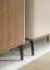 Kommode | Nuss/Kaschmir | 140 x 40 x 81 cm | Metallbeine | ABS-Kanten | 2 Türen | Push-to-open System | 3 Schubladen mit Soft Close System | 4 Fächer | Belladere 04