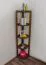 Regal, Küchenregal, Wohnzimmerregal, Bücherregal - 30 cm breit, Kiefer Holz-Massiv, Farbe: Eiche