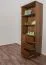 Bücherregal - 80 cm breit, Kiefer Holz-Massiv, Farbe: Eiche