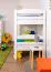 Etagenbett 90 x 200 cm | Massivholz: Buche | Weiß Lackiert | umbaubar in zwei Einzelbetten | Premium-Qualität | inkl. Rollroste Abbildung