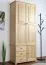 Schrank Kiefer Massivholz natur - Abmessung: 195 x 84 x 42 cm (H x B x T) Abbildung