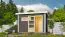 Saunahaus "Linnea 1" SET mit Ofen 9 kW, moderner Tür & Fenster, Farbe: Terragrau, mit  - 336 x 196 cm (B x T), Grundfläche: 6 m²