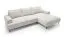 Ecksofa Barlby 01 inkl. Ottomane Rechts, mit Cord-Stoff, Wellenfederung, Farbe: Beige, 3 große Polster, Maße: 83 x 275 x 173 cm, Wohnlandschaft