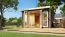 Saunahaus "Anni 3" SET A mit Ofen 9 kW, Farbe: Terragrau - 369 x 369 cm (B x T), Grundfläche: 13,32 m²