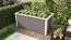 Hochbeet 2 aus nordischer Fichte, Farbe: Terragrau, Abmessungen: 254 x 94 x 92 cm (B x T x H)