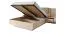 Modernes Doppelbett mit Push-to-open Funktion Zaghouan 02, genügend Stauraum, Beige, Maße: 105 x 257 x 210 cm, mit zwei Nachtkommoden, zwei Ablagen
