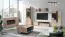 Couchtisch mit modernen Design Niel 14, Farbe: Eiche / Anthrazit - Abmessungen: 40 x 90 x 70 cm (H x B x T)
