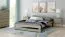 Jugendbett im schlichten Design Nagol 19, Kiefer Vollholz massiv, Farbe: Eiche Trüffel - Liegefläche: 120 x 200 cm (B x L)