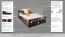 Bett 140 x 200 cm Buche massiv Schokobraun