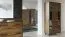 Vitrine Altels 25, Farbe: Walnuss - Abmessungen: 185 x 48 x 40 cm (H x B x T)
