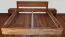 Steckbett / Doppelbett metallfrei Wooden Nature 426, Eiche massiv Natur geölt - 180 x 200 cm (B x L)