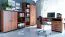 Regal Mojokerto 09, Farbe: Walnuss / Schwarz - Abmessungen: 121 x 60 x 39 cm (H x B x T)
