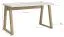Schreibtisch "Merosina" 05, Farbe: Mattschwarz / Eiche Gold Craft - Abmessungen: 76 x 135 x 65 cm (H x B x T)