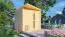 Gartenhaus 2,97 x 2,34 Meter (inkl. Dach) | Natur | Pultdach Abbildung