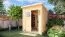 Gartenhaus / Gerätehaus 1,99 x 1,91 Meter (inkl. Dach) | aus Holz | aus vorgefertigten Elementen| unbehandelt | mit Pultdach Abbildung