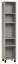 Regal Pantanoso 47, Farbe: Grau - Abmessungen: 195 x 39 x 38 cm (H x B x T)