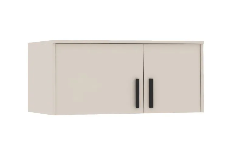 Schrankaufsatz für Fafe 01 | Farbe: Kaschmir | Soft-Close-Funktion | 2 Türen | Maße: 88 x 54 x 40 cm | 1 Fach | kompaktes Design