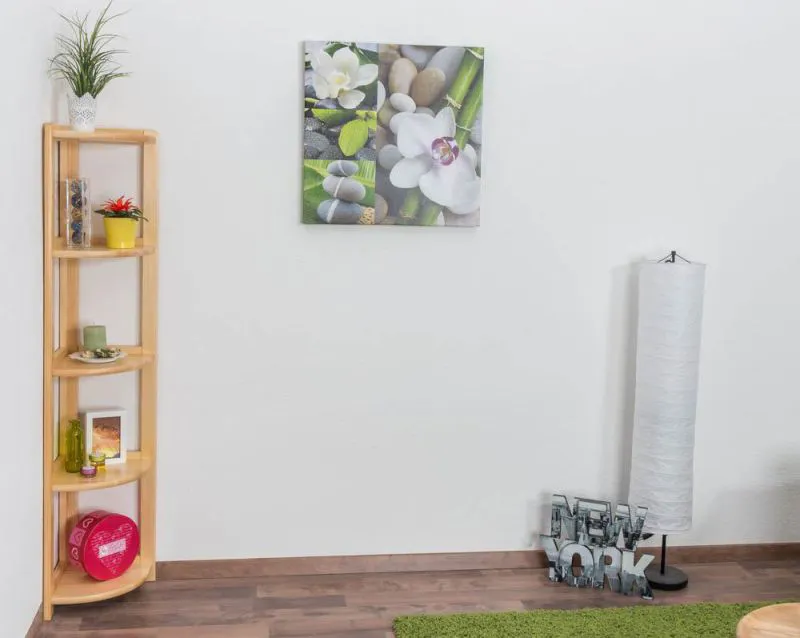 Standregal, 30 cm breit, Kiefer Holz-Massiv, Farbe: Natur Abbildung