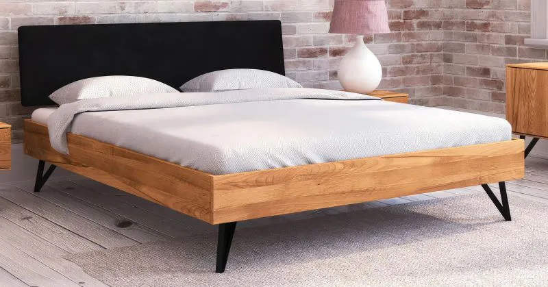 Einzelbett / Gästebett Masterton 01 Kernbuche massiv geölt - Liegefläche: 90 x 200 cm (B x L)