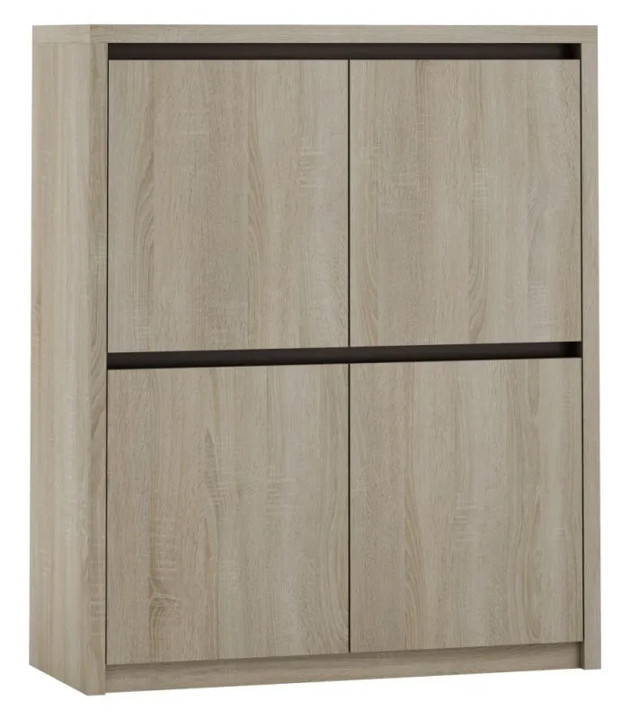 Kommode Popondetta 17, Farbe: Sonoma Eiche - Abmessungen: 114 x 95 x 38 cm (H x B x T)
