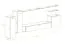 Wohnwand mit modernen Design Balestrand 05, Farbe: Weiß / Schwarz - Abmessungen: 160 x 330 x 40 cm (H x B x T), mit vier Türen