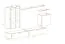 Wohnwand im eleganten Design Balestrand 187, Farbe: Eiche Wotan / Weiß - Abmessungen: 160 x 270 x 40 cm (H x B x T), mit fünf Türen
