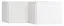 Aufsatz für Eckkleiderschrank Invernada, Farbe: Weiß - Abmessungen: 45 x 102 x 104 cm (H x B x T)