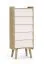 Babyzimmer Kommode | Farbe: Beige / Eiche Cremona | 5 Schubladen | Maße: 50 x 39 x 127,5 cm | ABS-Kanten | Push-to-open Funktion | Kinderzimmer