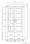 Vitrine Aitape 36, Farbe: Sonoma Eiche dunkel / Sonoma Eiche hell - Abmessungen: 188 x 100 x 40 cm (H x B x T)