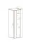 Helle Hängevitrine Raudberg 26, Farbe: Weiß - Abmessungen: 126 x 40 x 29 cm (H x B x T), inkl. blauer LED-Beleuchtung