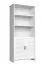 Regal Badus 10, Farbe: Weiß - 201 x 89 x 44 cm (H x B x T)