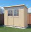 Steiner Gartenhaus Glücksburg 02 | Doppelflügeltür inkl. Fenster | inkl. Fußboden | Naturbelassen | Nutzfläche: 2,92 m² | Pultdach | Holz-Gerätehaus
