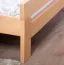 Doppelbett "Easy Premium Line" K6 in Überlänge,160 x 220 cm Buche Vollholz massiv Natur