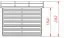 Gerätehaus Langenegg, FSC®, kesseldruckimprägniert - Außenmaße mit Dach: 267 x 263 x 216 cm (L x B x H)