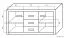 Kommode Vanimo 14, Farbe: Eiche - Abmessungen: 80 x 156 x 42 cm (H x B x T)