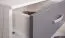 Nachtkästchen Lepe 03, Farbe: Eiche Weiß / Anthrazit - 65 x 49 x 38 cm (H x B x T)