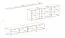 Moderne Wohnwand Balestrand 260, Farbe: Eiche Wotan - Abmessungen: 150 x 340 x 40 cm (H x B x T), mit Push-to-open Funktion