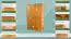 Massivholz Schlafzimmerschrank Kiefer, Farbe: Erle 190x120x60 cm