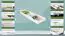 Schublade für Bett - Kiefer Vollholz massiv weiß lackiert 003- Abmessung 18,50 x 198 x 54 cm (H x B x T)